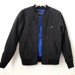 Matix Black Quilted Zip Up Jacket